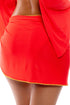 Luli Fama Luli Chic Ruffle Sarong Mini Skirt